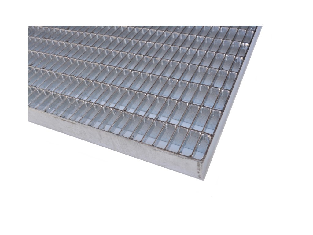 Lisovaný rošt 30x10/30x2 surová ocel 1x1 m