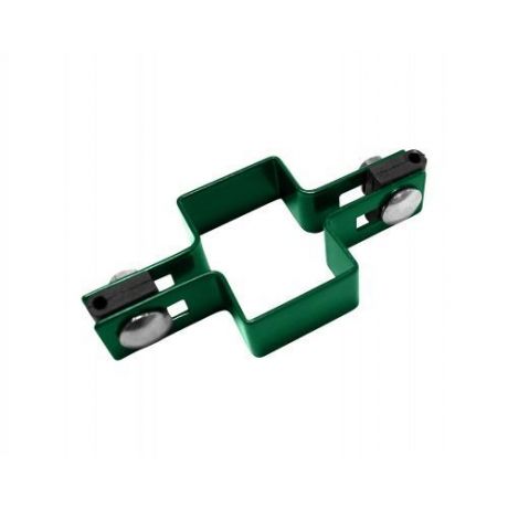 Příchytka objímková-RAL 6005- průběžná na sloupek 60 x 40 mm